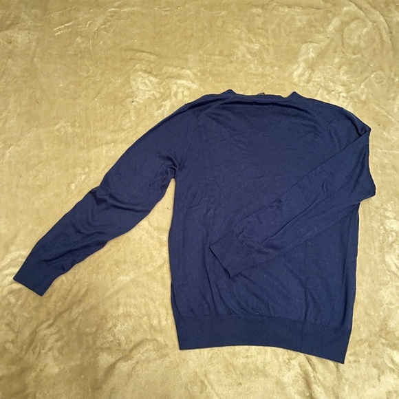 Banana Republic - Luxury Blend Blue V-Neck Sweater - Picture 8 of 8
